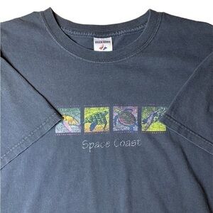Vintage Y2K Space Coast Travel Shirt L